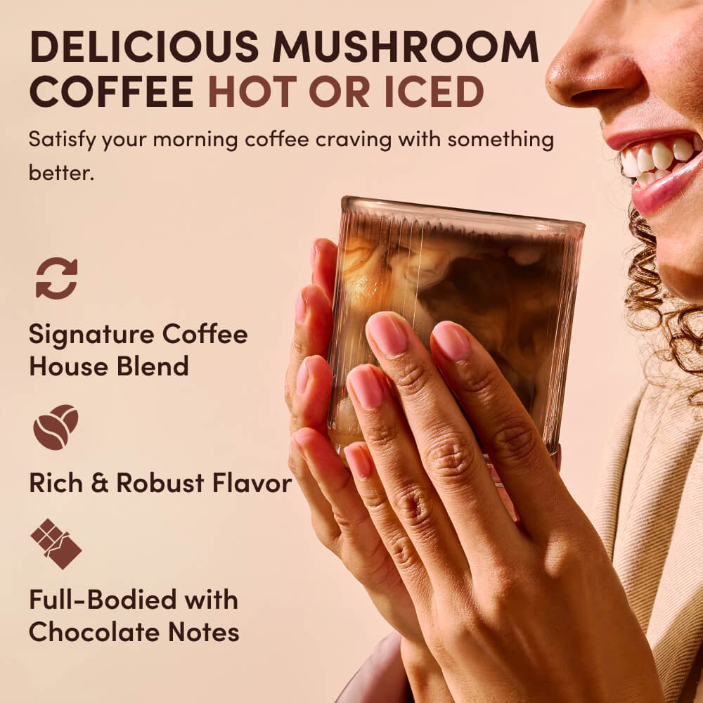 Mushroom Coffee Dark Roast (30 Servings) - Smart Coffee