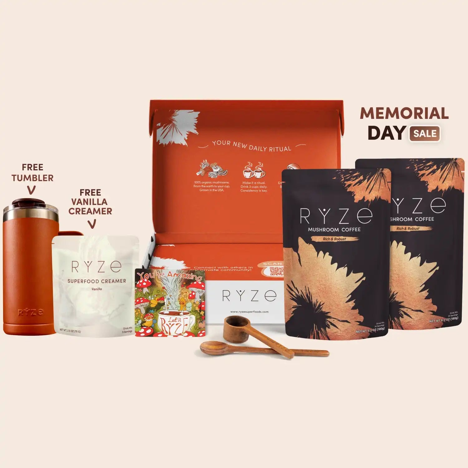 Mushroom Coffee Dark Roast Starter Kit (60 servings) - Better Coffee Routine