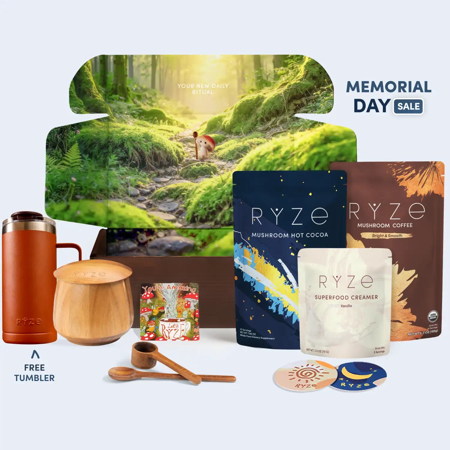RYZE Ritual Set (Cocoa + Coffee) - Smooth Start