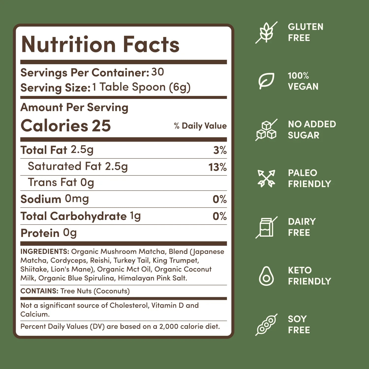 Mushroom Matcha (30 Servings) - Balanced Energy