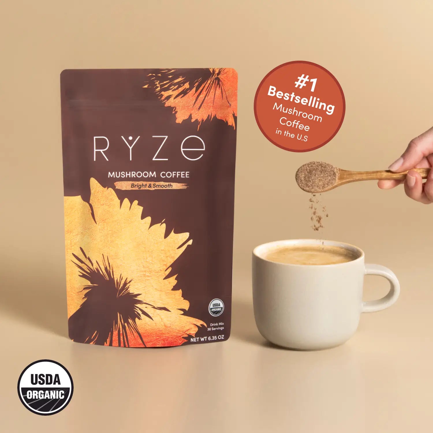 Mushroom Coffee (30 Servings) - Premium Coffee