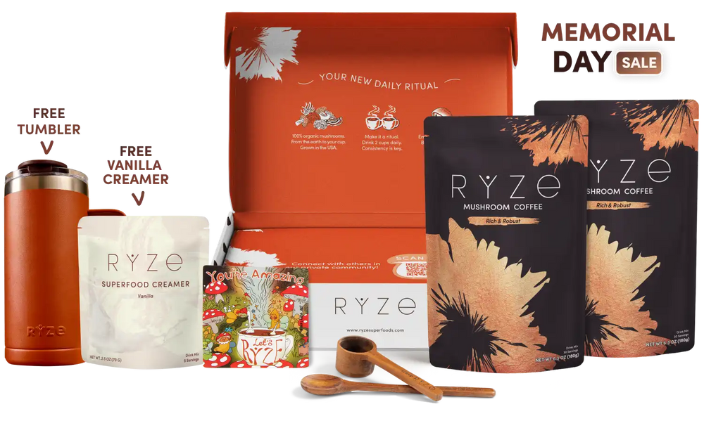 Mushroom Coffee Dark Roast Starter Kit (60 servings) - Better Coffee Routine